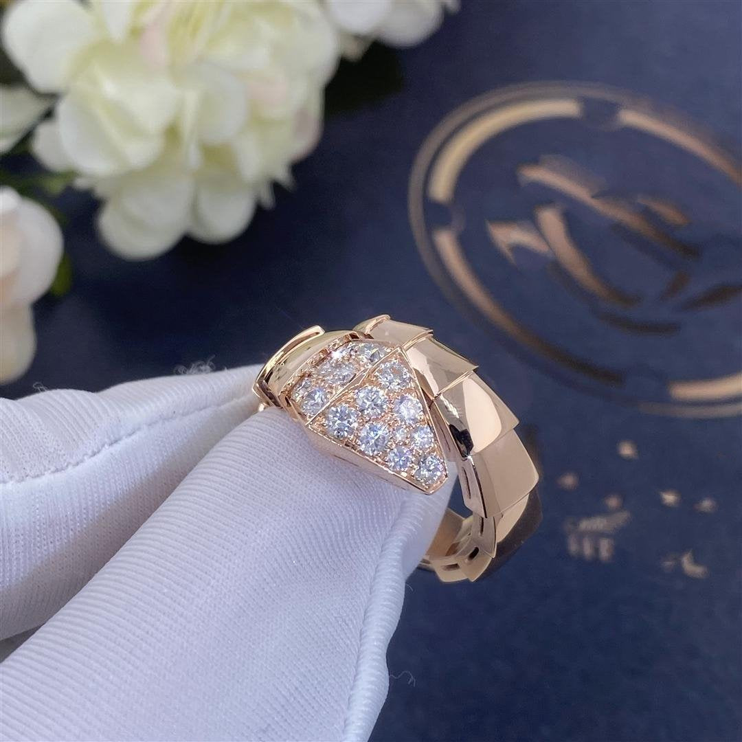 [Psychic Jewelrys]SERPENTI RING PINK GOLD DIAMOND