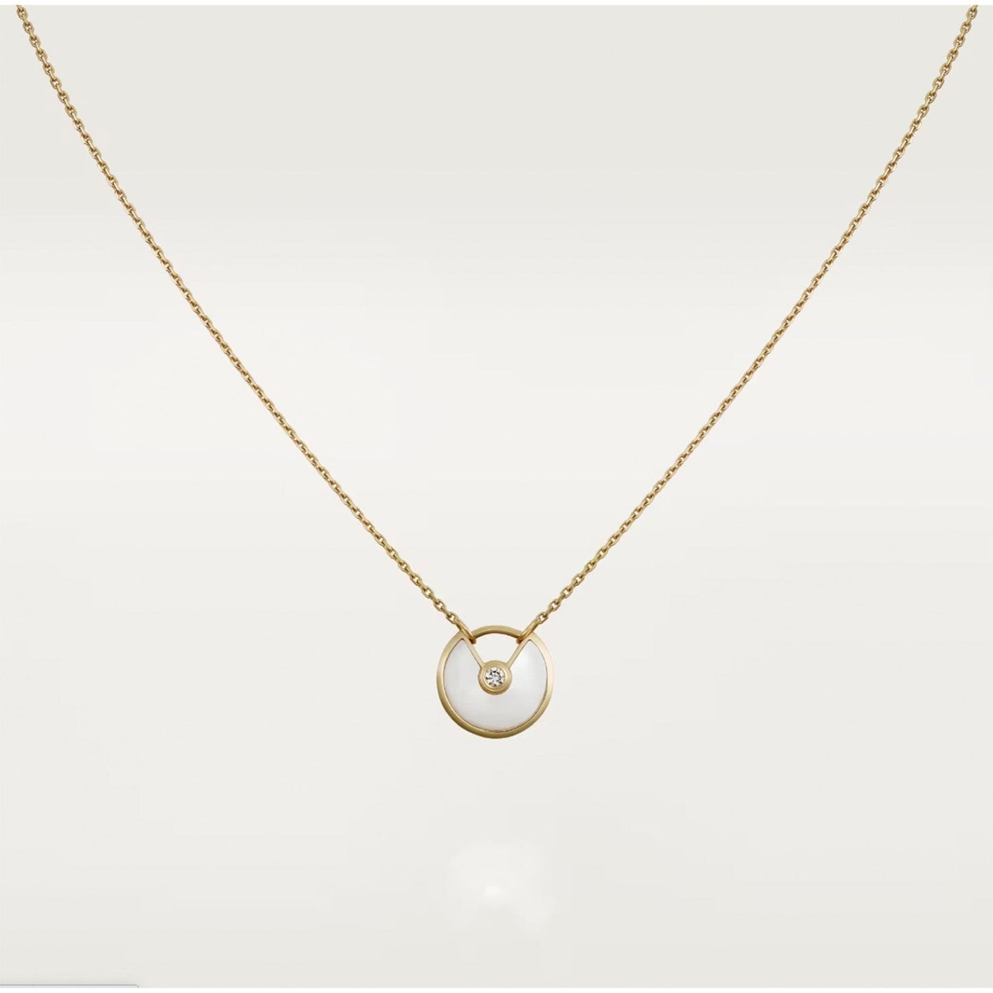 [Psychic Jewelrys]AMULETTE ROSE GOLD MOP NECKLACE