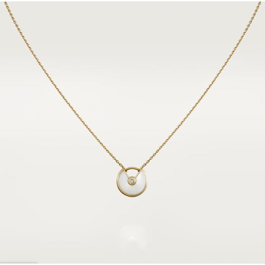 [Psychic Jewelrys]AMULETTE ROSE GOLD MOP NECKLACE