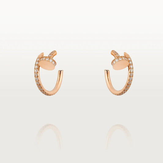 [Psychic Jewelrys]JUSTE EARRINGS 12.75MM PINK GOLD DIAMOND