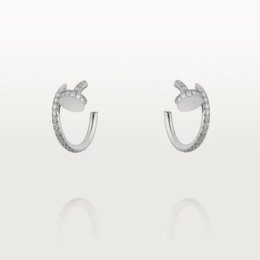 [Psychic Jewelrys]JUSTE EARRINGS 12.75MM SILVER DIAMOND