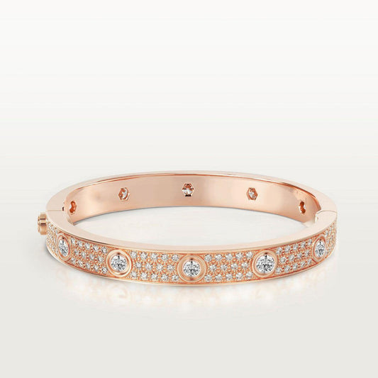 [Psychic Jewelrys]LOVE BRACELET 6.1MM DIAMOND-PAVED 10 BIG DIAMONDS