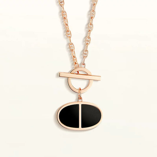 [Psychic Jewelrys]CHAINE VERSO BLACK CERAMIC NECKLACE