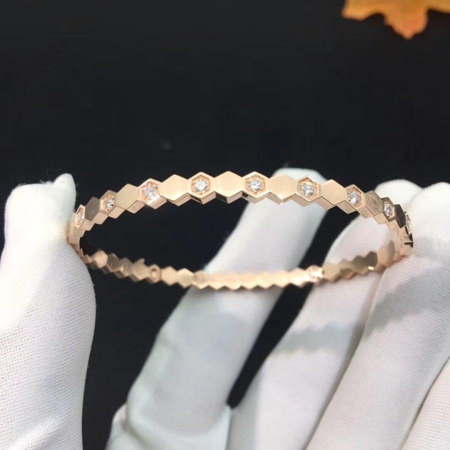 [Psychic Jewelrys]BEE LOVE PINK GOLD DIAMOND BRACELET