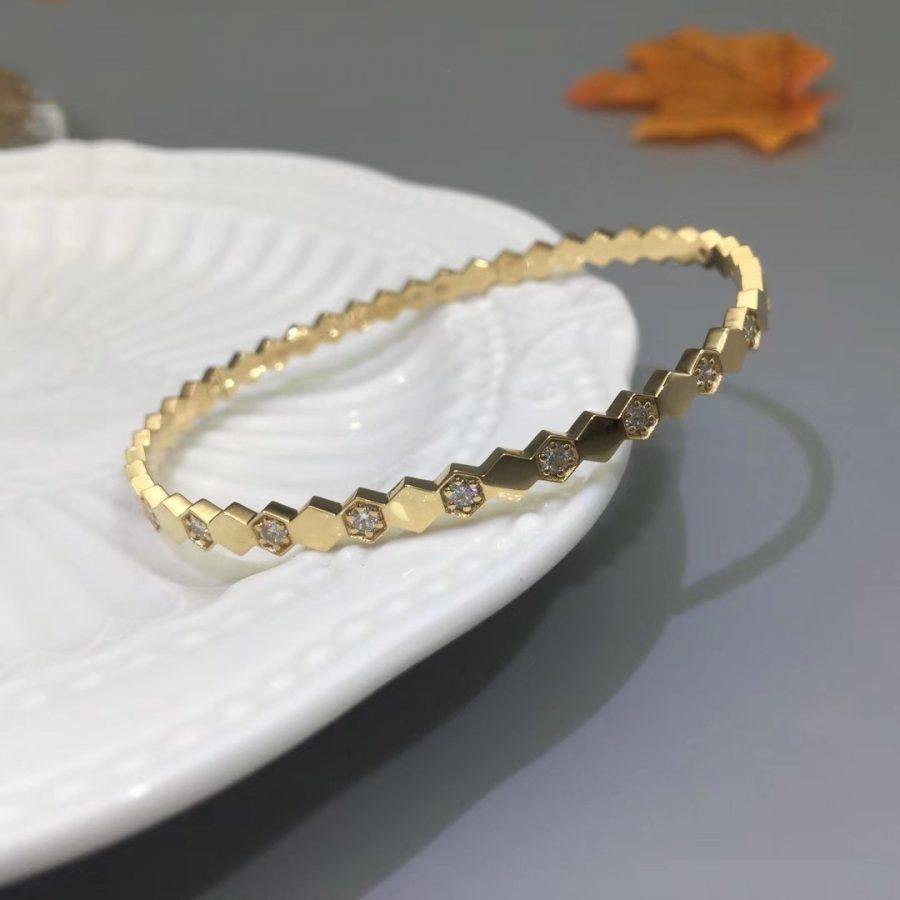 [Psychic Jewelrys]BEE LOVE GOLD DIAMOND BRACELET