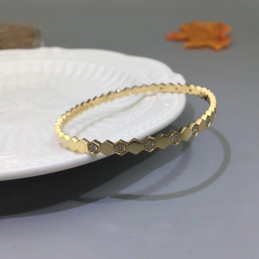 [Psychic Jewelrys]BEE LOVE GOLD DIAMOND BRACELET