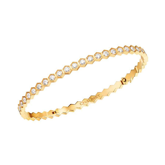[Psychic Jewelrys]BEE LOVE GOLD BRACELET FULL DIAMOND