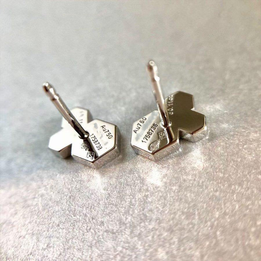 [Psychic Jewelrys]BEE LOVE SILVER DIAMOND EARRINGS