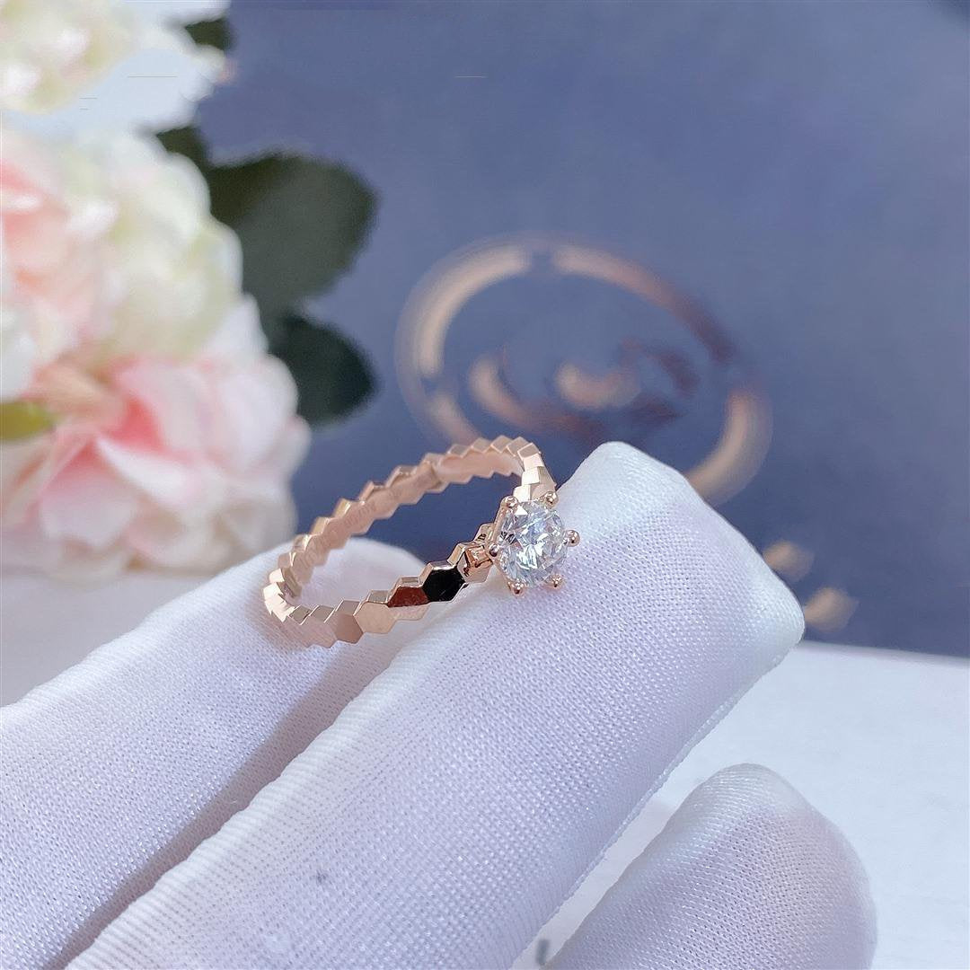 [Psychic Jewelrys]BEE LOVE RING PINK GOLD 1 DIAMOND