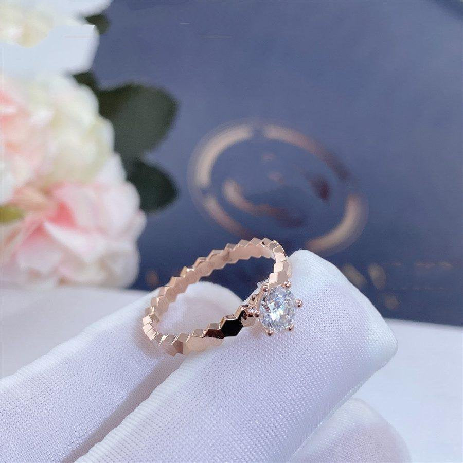 [Psychic Jewelrys]BEE LOVE RING PINK GOLD 1 DIAMOND