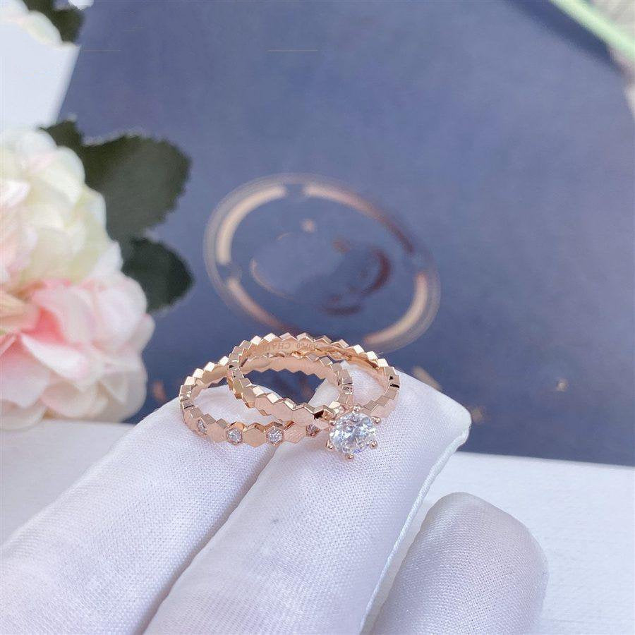 [Psychic Jewelrys]BEE LOVE RING PINK GOLD 1 DIAMOND