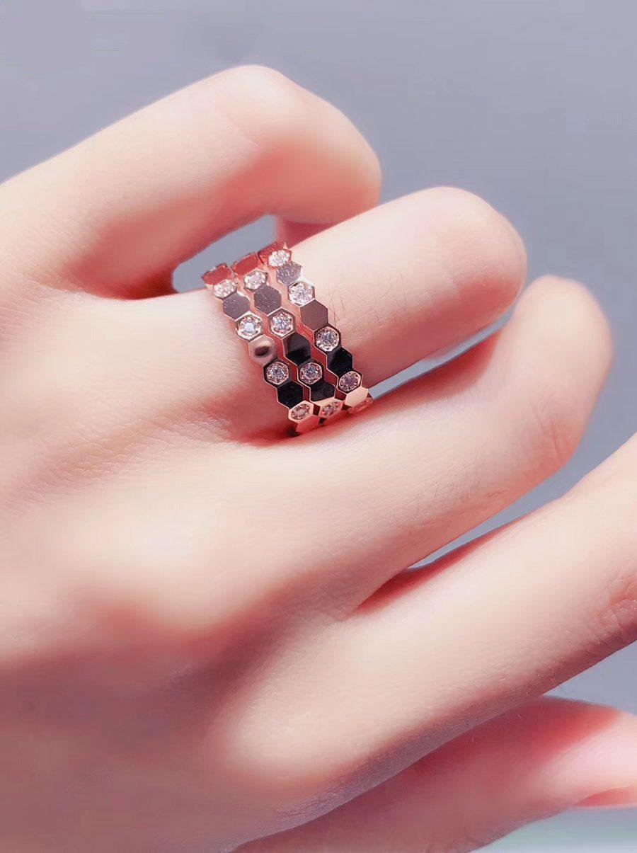 [Psychic Jewelrys]BEE LOVE RING PINK GOLD DIAMOND
