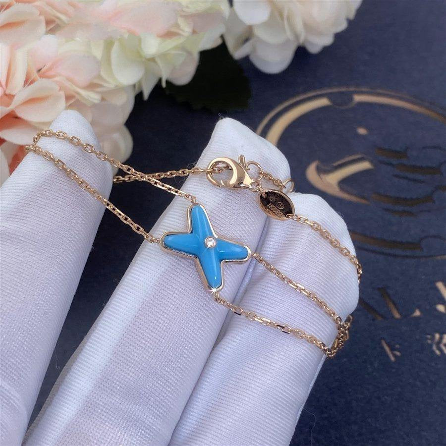 [Psychic Jewelrys]JEUX BRACELET TURQUOISE PINK GOLD 1 DIAMOND