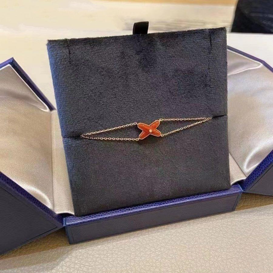 [Psychic Jewelrys]JEUX BRACELET CARNELIAN PINK GOLD 1 DIAMOND