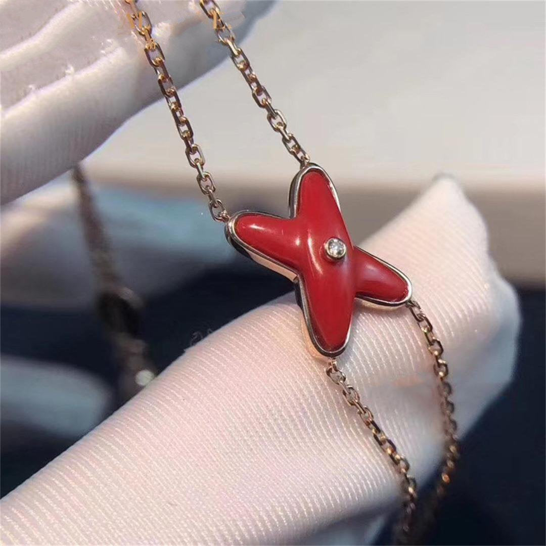 [Psychic Jewelrys]JEUX BRACELET CARNELIAN PINK GOLD 1 DIAMOND