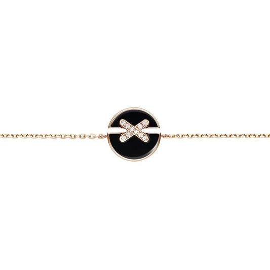 [Psychic Jewelrys]JEUX DE BRACELET ONYX PINK GOLD DIAMOND