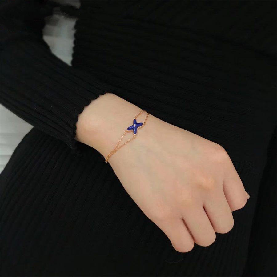[Psychic Jewelrys]Hollow Design Four-Leaf Clover Flower Shape Ring