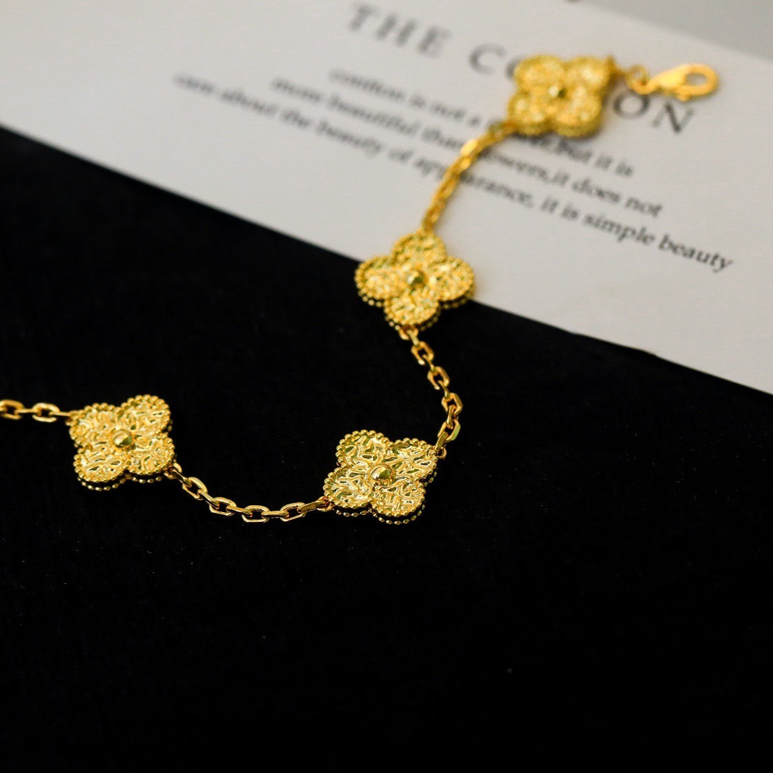 [Psychic Jewelrys]CLOVER 5 MOTIFS BRONZING BRACELET