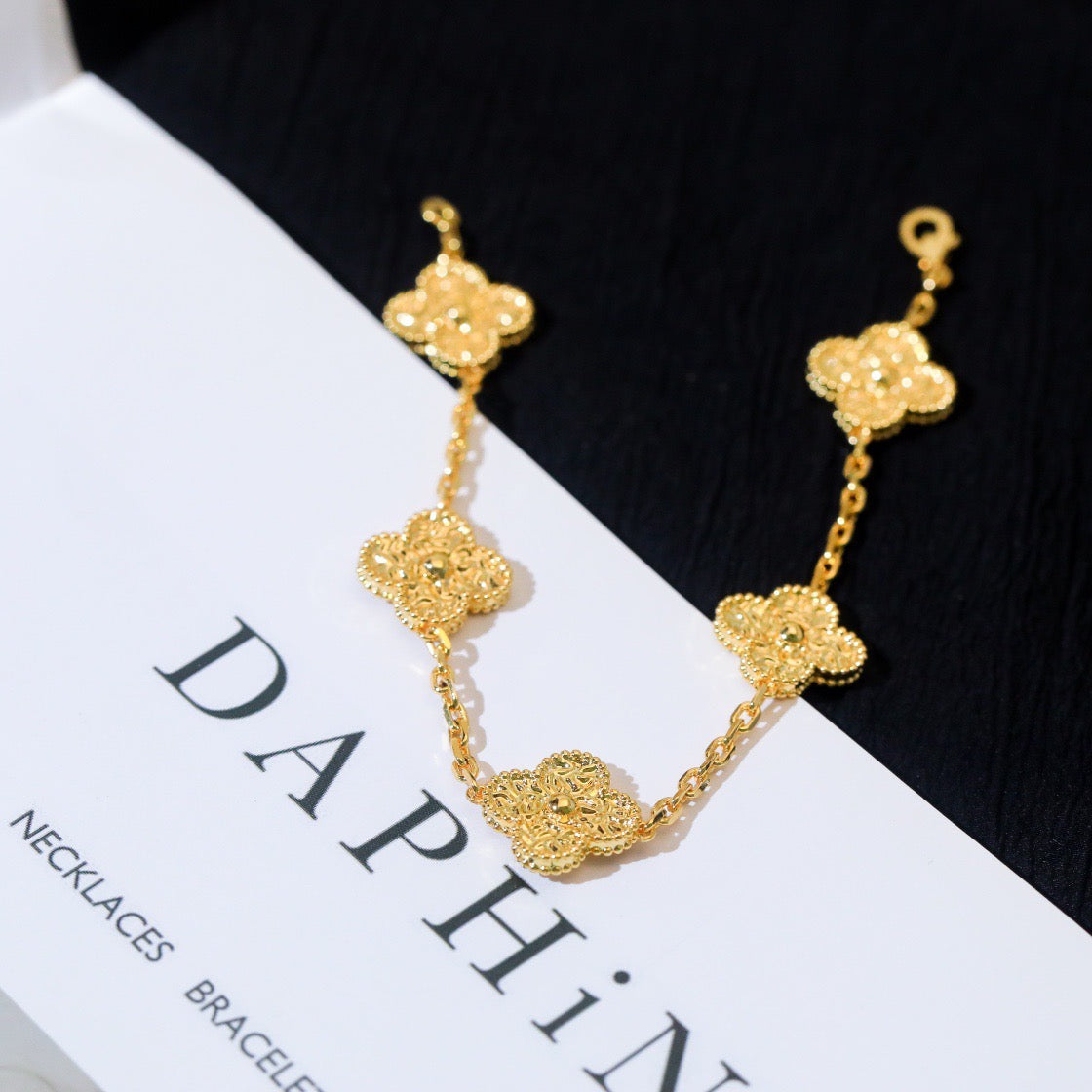 [Psychic Jewelrys]CLOVER 5 MOTIFS BRONZING BRACELET