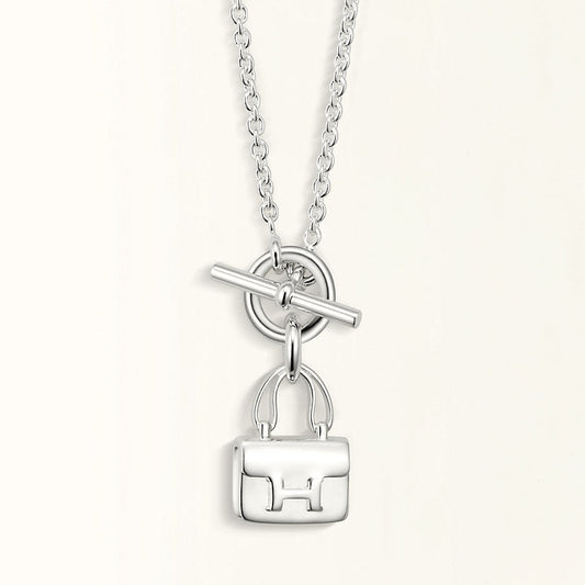 [Psychic Jewelrys]POP H PEDANT SILVER NECKLACE
