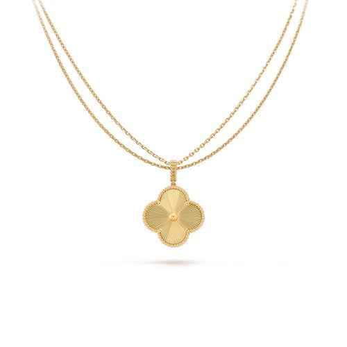 [Psychic Jewelrys]CLOVER 25MM PEDANT NECKLACE GOLD