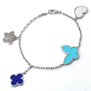 [Psychic Jewelrys]LUCKY SPRING SILVER BRACELET 4 MOTIF