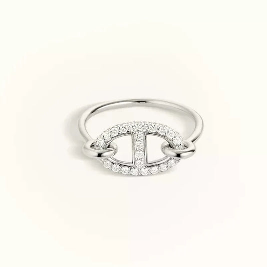 [Psychic Jewelrys]RONDE SMALL SILVER DIAMOND RING