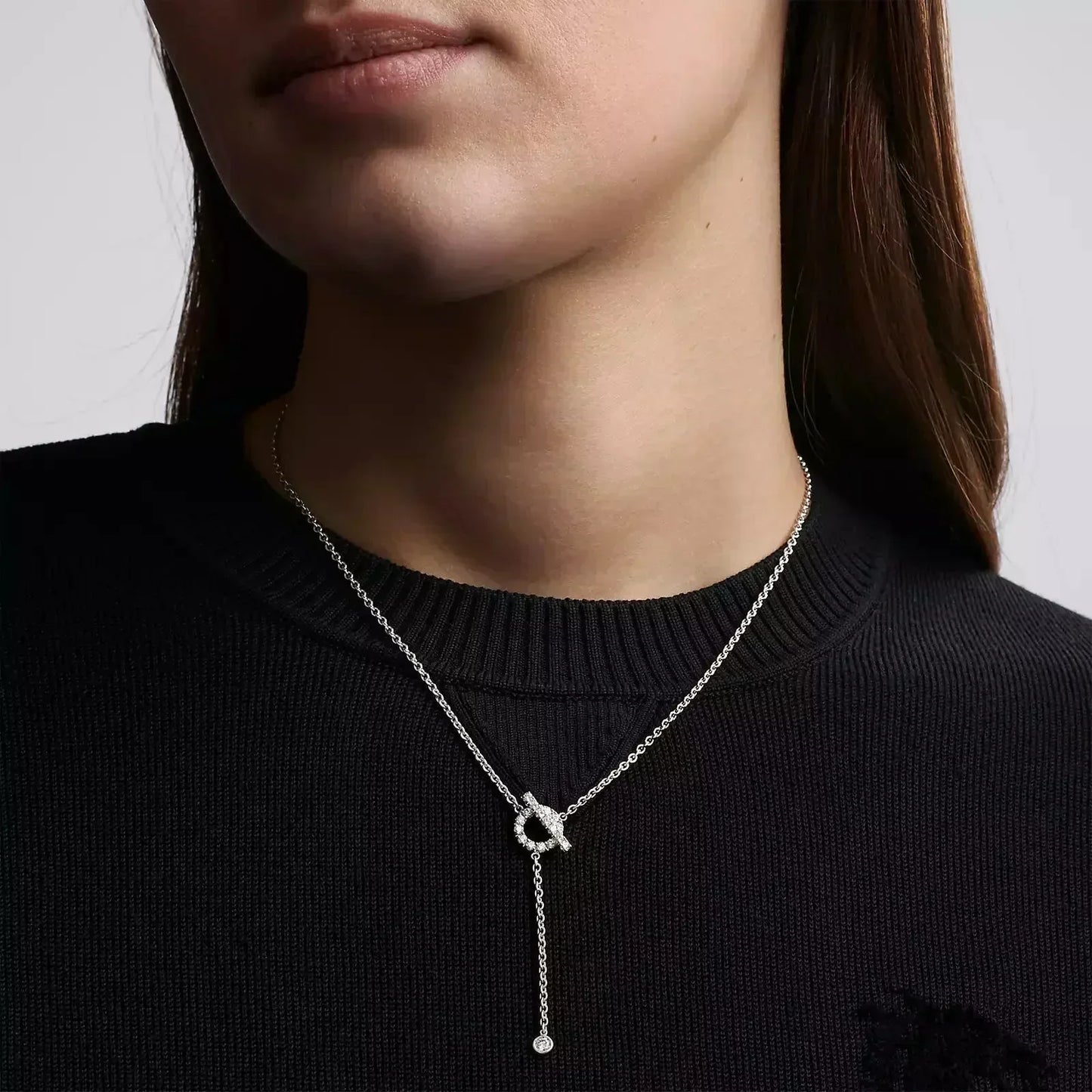 [Psychic Jewelrys]FINESSE SILVER DIAMOND NECKLACE