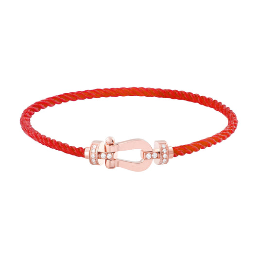 [Psychic Jewelrys]FORCE 10 HALF DIAMOND PINK GOLD RED CORDERI LARGE AND MEDIUM MODEL