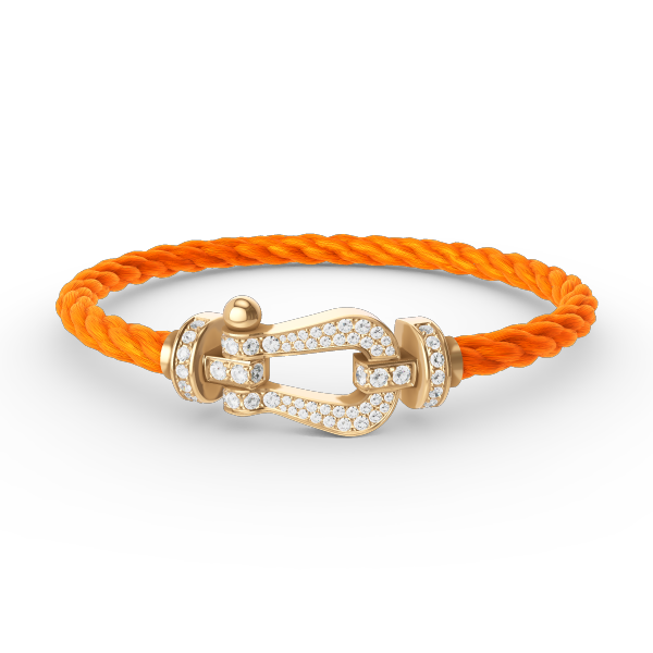 [Psychic Jewelrys]FORCE LARGE HORSESHOE FULL DIAMOND BRACELET GOLD