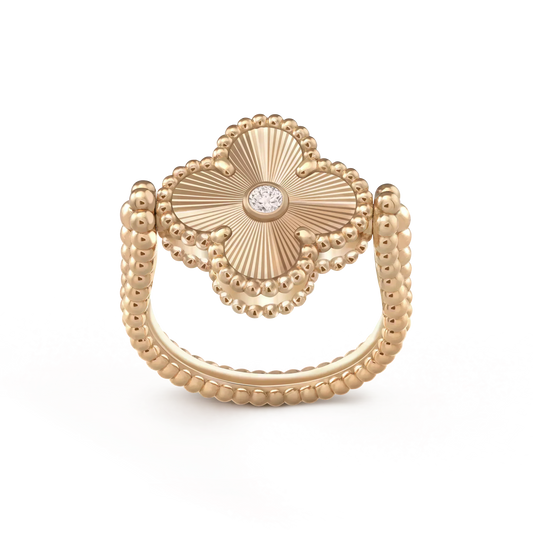 [Psychic Jewelrys]CLOVER RIVERSIBLE ROSE GOLD RING