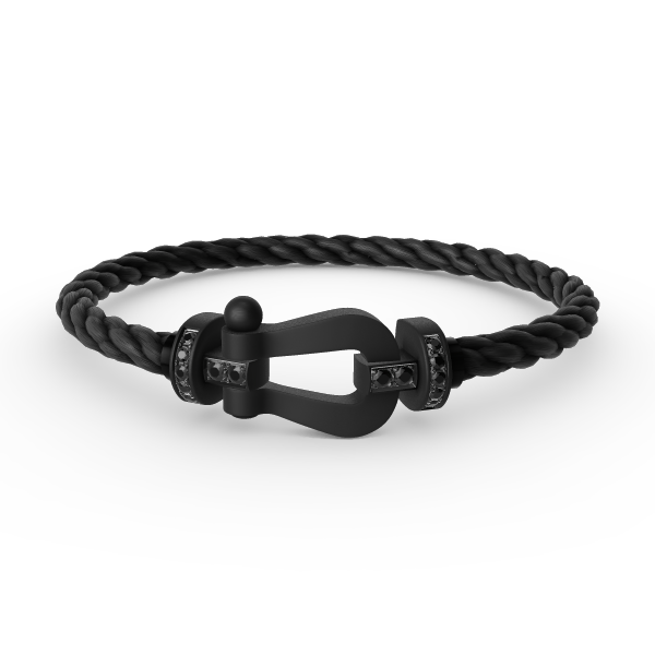 [Psychic Jewelrys]FORCE LARGE SERIES HORSESHOE BLACK SAMURAI BRACELET