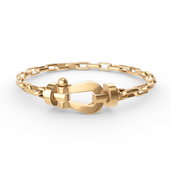[Psychic Jewelrys]FORCE LARGE HORSESHOE CLASP  METAL BRACELET