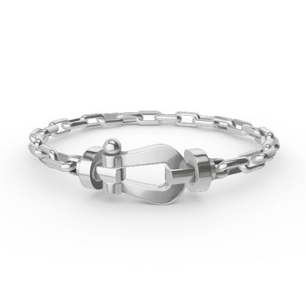 [Psychic Jewelrys]FORCE LARGE HORSESHOE CLASP  METAL BRACELET