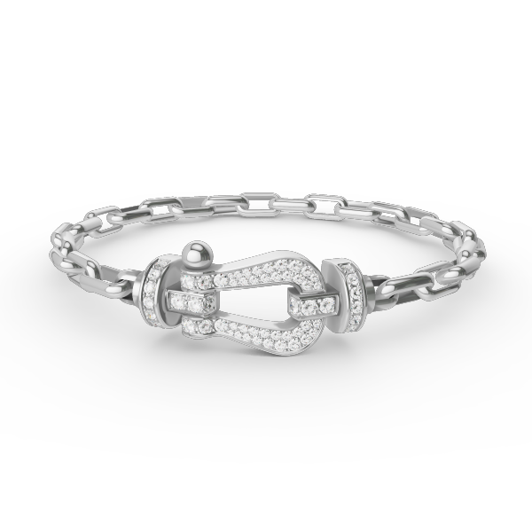 [Psychic Jewelrys]FORCE LARGE HORSESHOE CLASP  METAL BRACELET