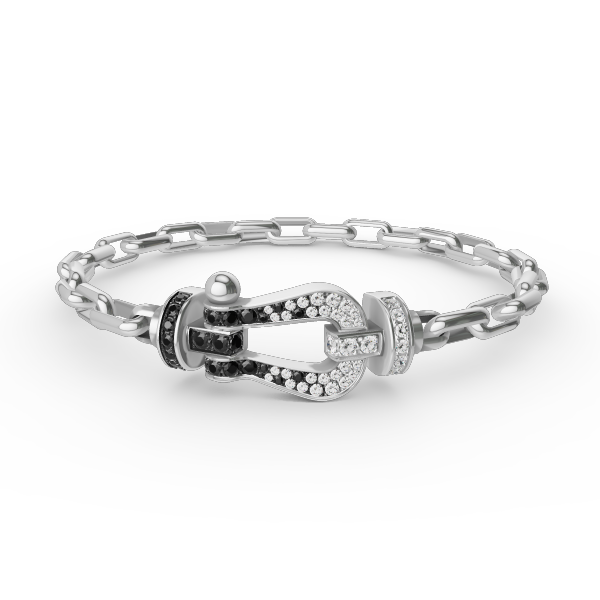 [Psychic Jewelrys]FORCE LARGE HORSESHOE CLASP  METAL BRACELET