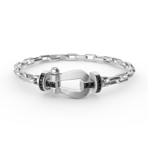 [Psychic Jewelrys]FORCE LARGE HORSESHOE CLASP  METAL BRACELET