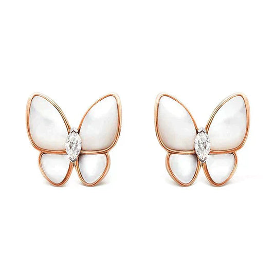 [Psychic Jewelrys]BUTTERFLY MOP DIAMOND EARRINGS