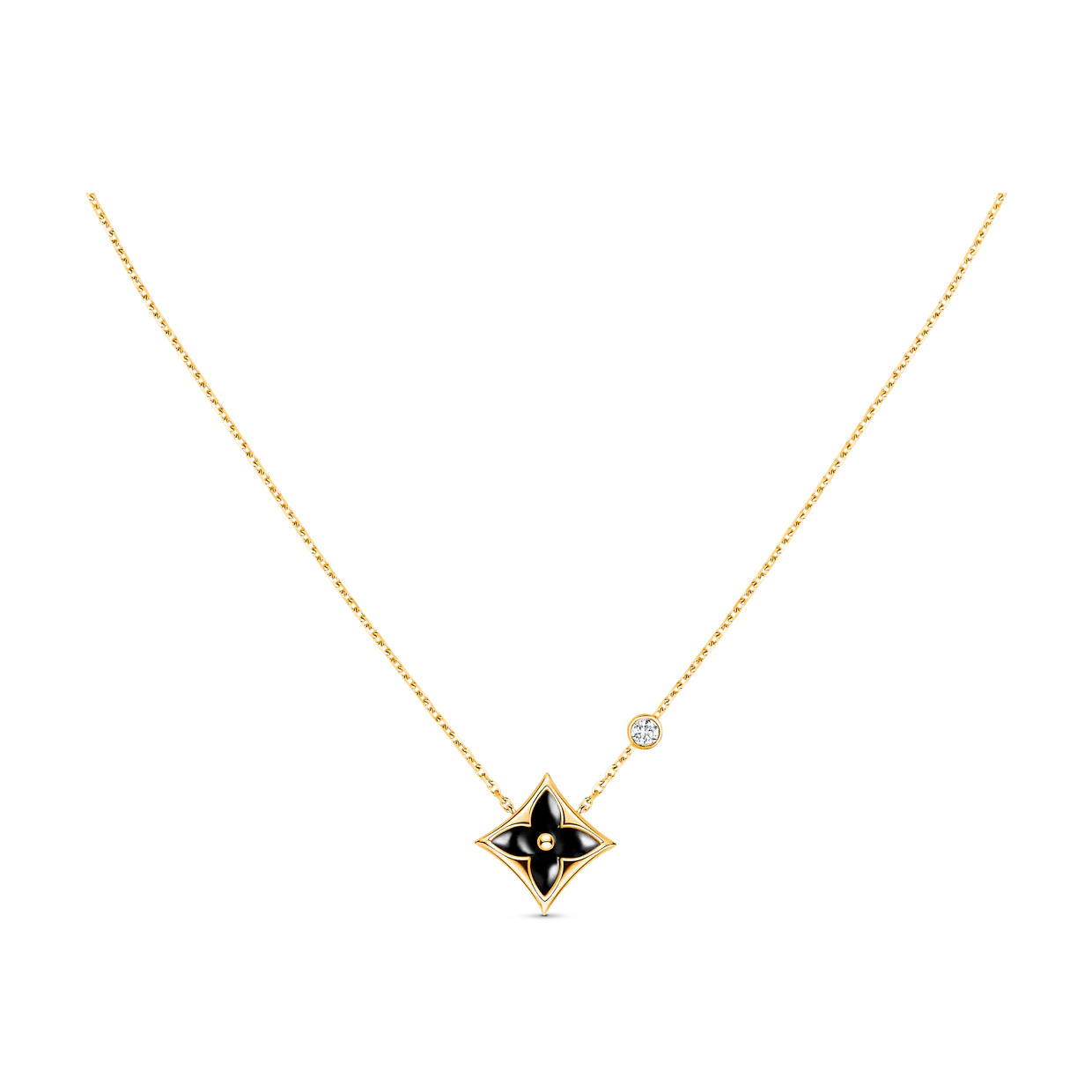 [Psychic Jewelrys]STAR BLACK MOP NECKLACE