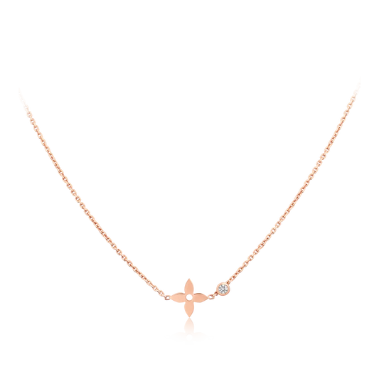 [Psychic Jewelrys]BLOSSOM PENDANT PINK GOLD AND DIAMOND