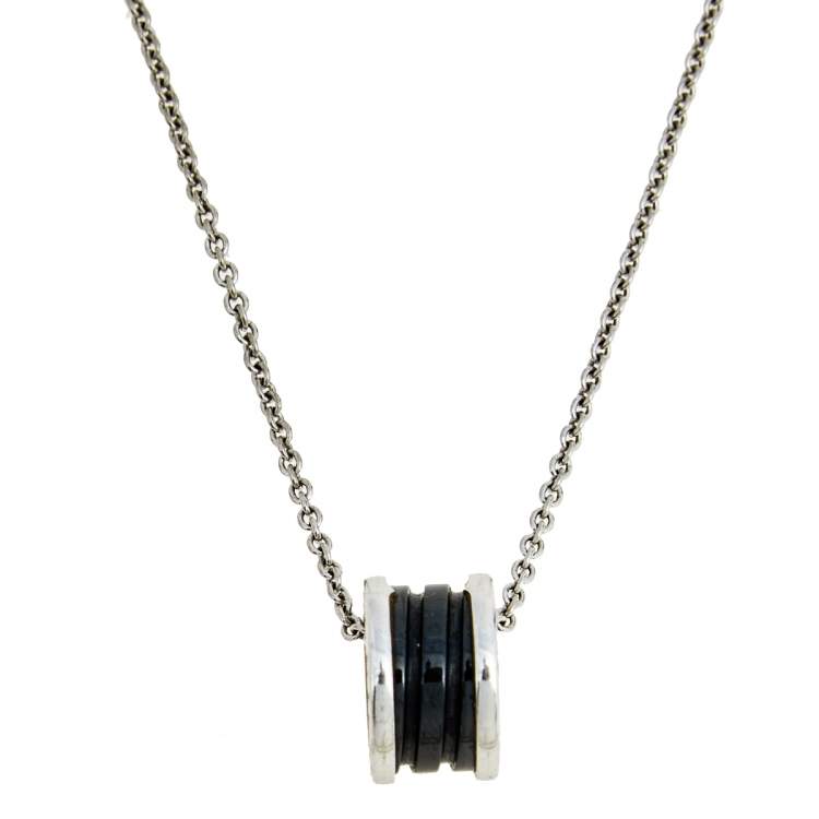 [Psychic Jewelrys]ZERO 1 BLACK CERAMIC SILVER NECKLACE