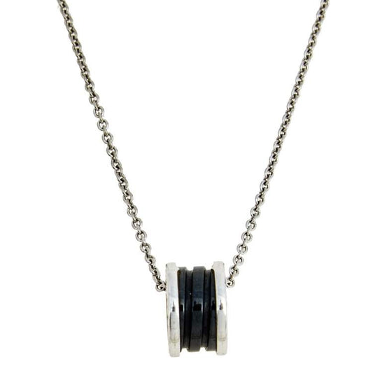 [Psychic Jewelrys]ZERO 1 BLACK CERAMIC SILVER NECKLACE