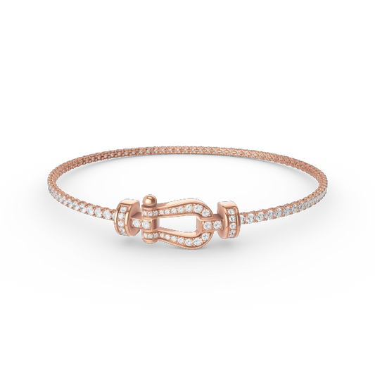 [Psychic Jewelrys]FORCE  HORSESHOE  DIAMOND TENNIS BRACELET