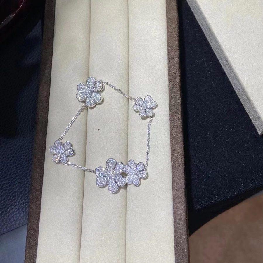 [Psychic Jewelrys]FRIVOLE SILVER 5 FLOWERS BRACELET