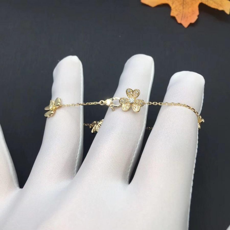 [Psychic Jewelrys]FRIVOLE GOLD 5 FLOWERS BRACELET