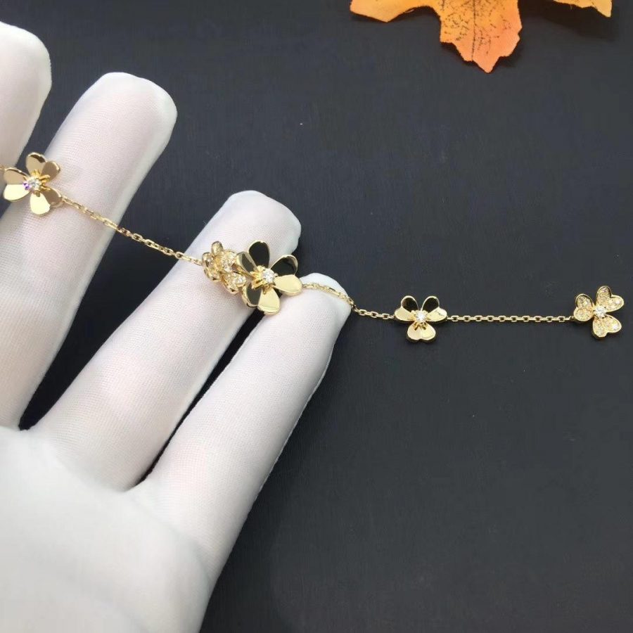 [Psychic Jewelrys]FRIVOLE GOLD 5 FLOWERS BRACELET
