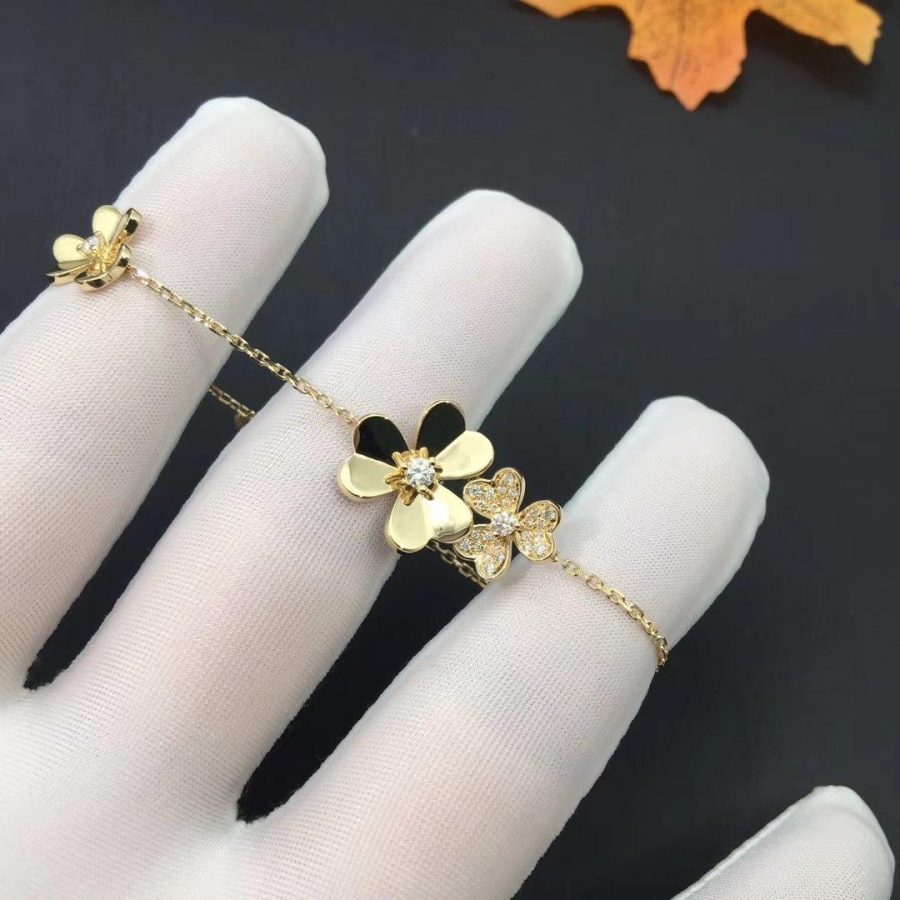 [Psychic Jewelrys]FRIVOLE GOLD 5 FLOWERS BRACELET