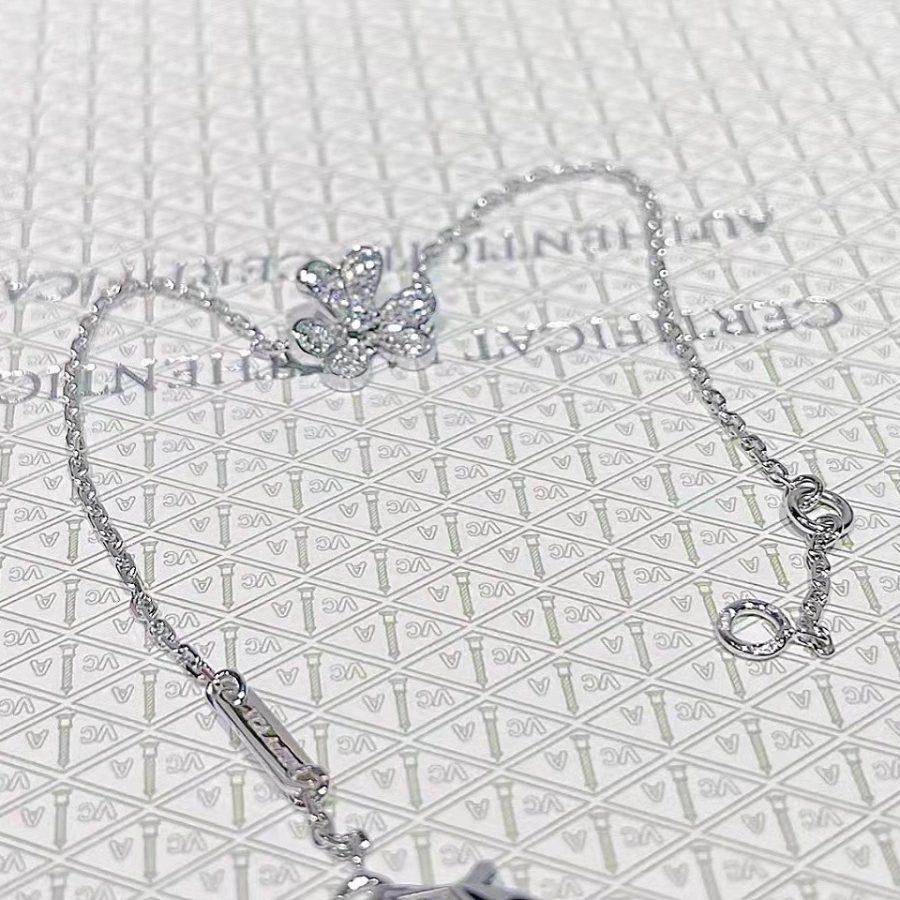 [Psychic Jewelrys]FRIVOLE SILVER FLOWER DIAMOND BRACELET