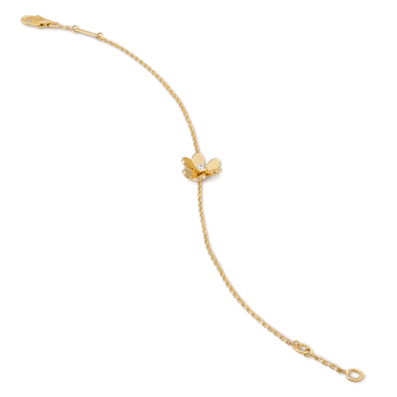 [Psychic Jewelrys]FRIVOLE GOLD FLOWER PINK MALACHITE BRACELET
