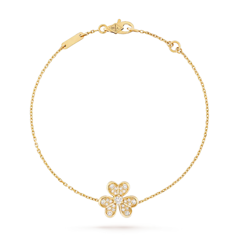 [Psychic Jewelrys]FRIVOLE GOLD FLOWER DIAMOND BRACELET